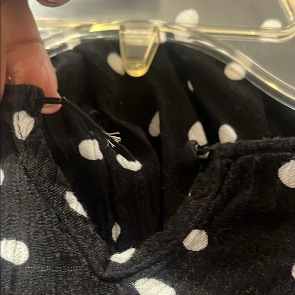 Justice Girls short sleeves Maxi Dress Black with white Polka Dots size 14 - Picture 12 of 13